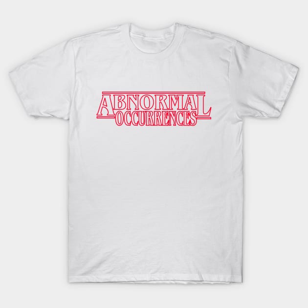 Abnormal Occurrences - Funny Logo Parody Joke T-Shirt by blueversion